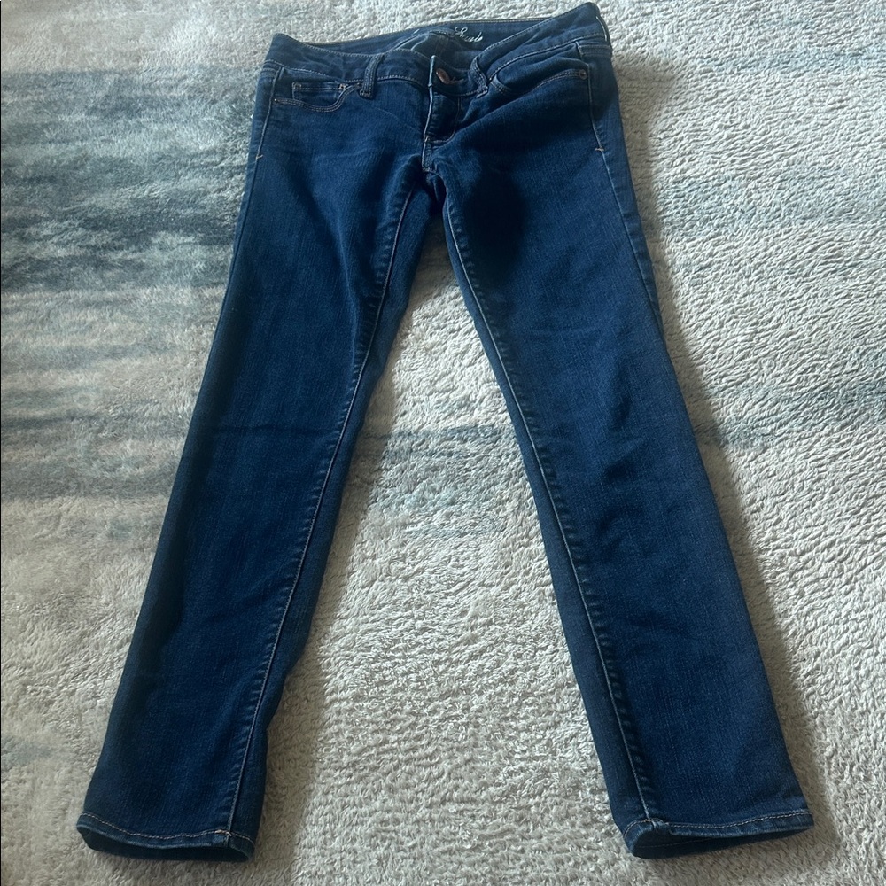 American Eagle Outfitters Deep Blue Skinny Jeans